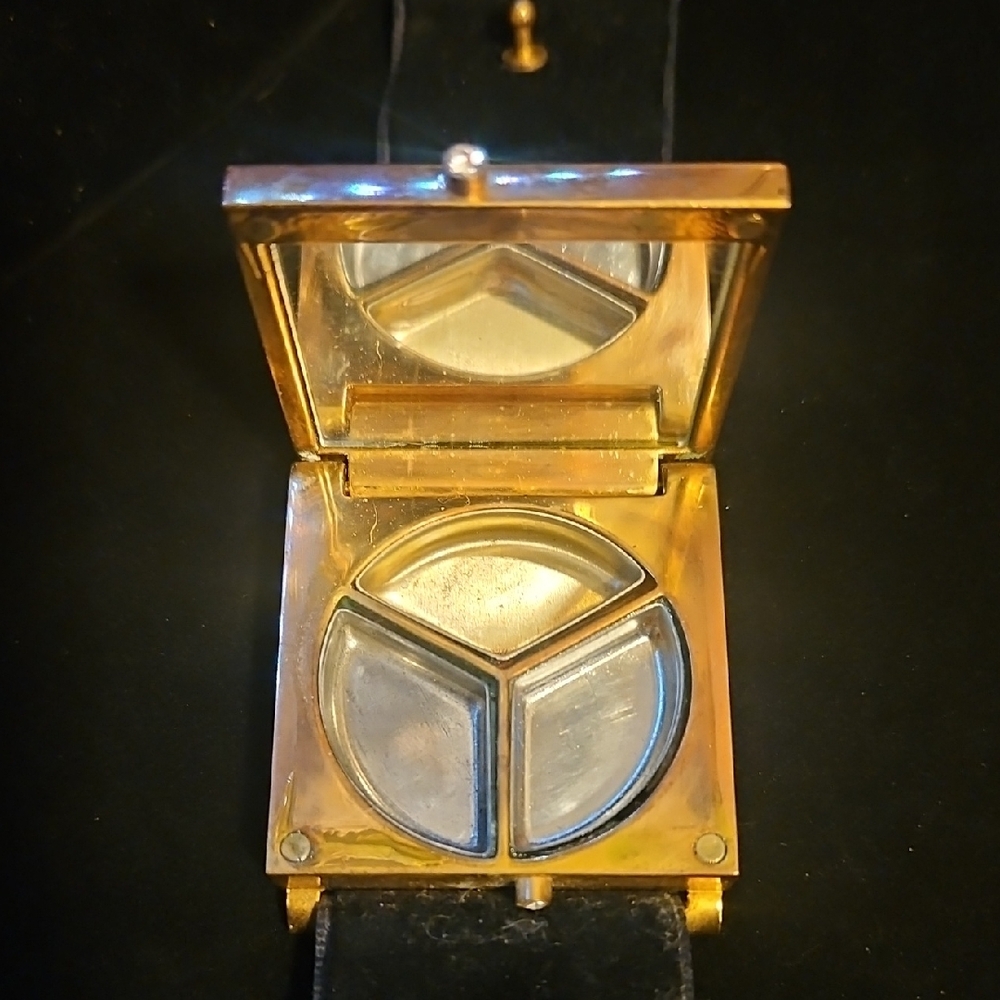 YSL Gold and Black Bracelet with Crystal Accents - Picture 5 of 6